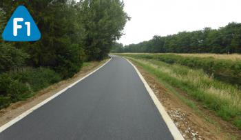 Zemst附近Zenne河F1自行车公路新路段。